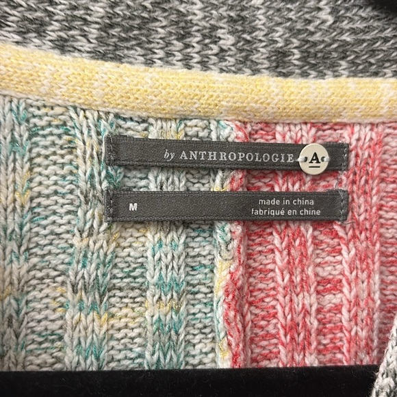 Anthropologie Multicolor Patchwork Cardigan - women’s medium - long length - Picture 2 of 5